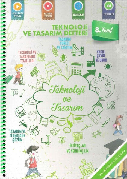 8. Sınıflar İçin Teknoloji Ve Tasarım Defteri