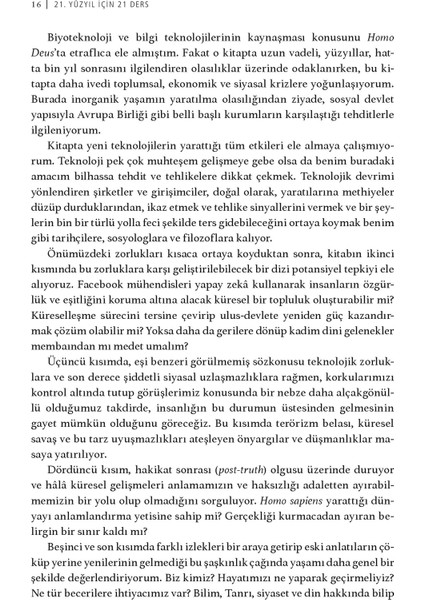 21. Yüzyıl İçin 21 Ders - Yuval Noah Harari