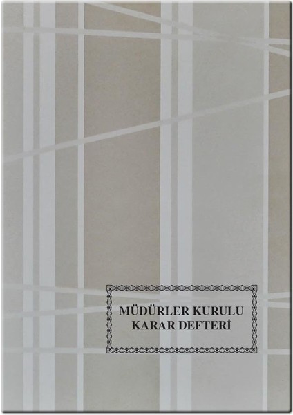 Müdürler Kurulu Karar Defteri 40 Yaprak 12 Adet