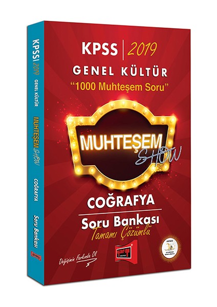 2019 KPSS Muhteşem Show Coğrafya Tamamı Çözümlü Soru Bankası