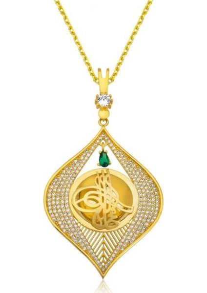 Gumush Gümüş Tuğra Ziynet Kolye