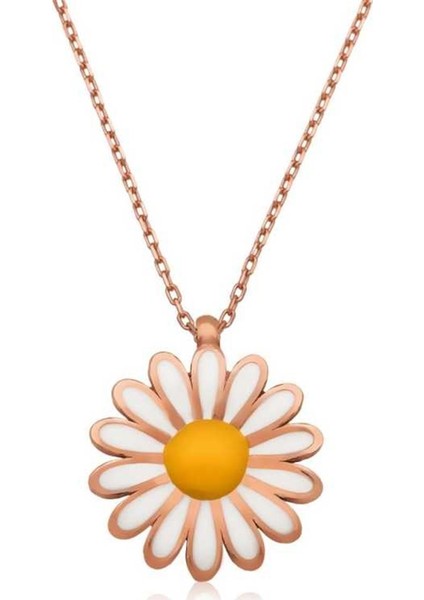 Gumush Gümüş Papatya Kolye