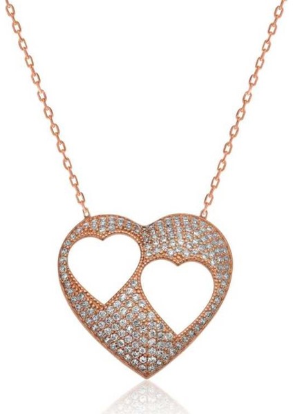 Gumush Gümüş Kalp Kolye