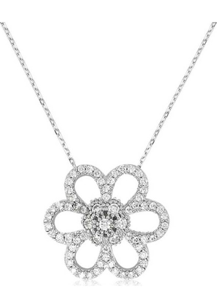 Gumush Gümüş Papatya Kolye