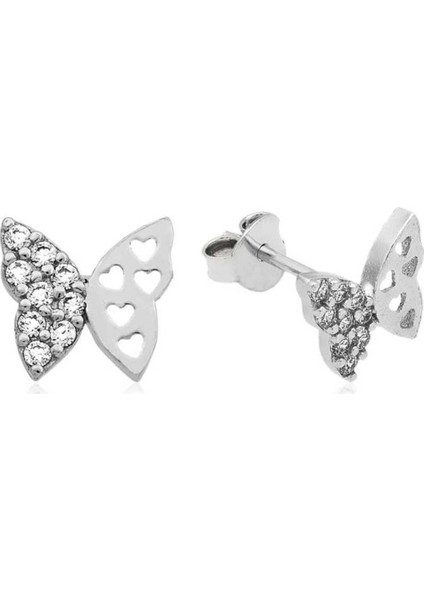 Gumush Gümüş Kelebek Küpe