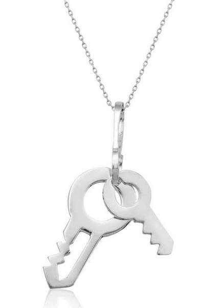 Gumush Gümüş Anahtar Kolye