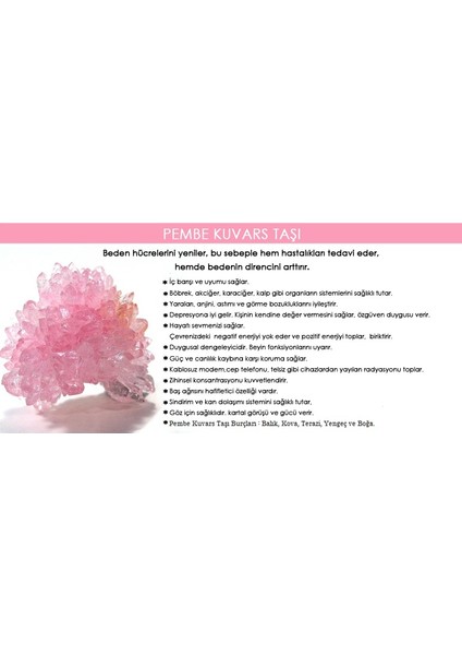 Pembe Kuvars Doğal Taşlı Kolye modelleri