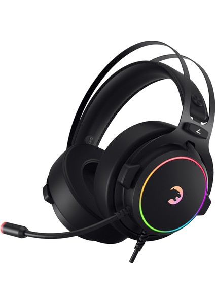 Warlord Siyah 7.1 Surround RGB Oyuncu Kulaklık