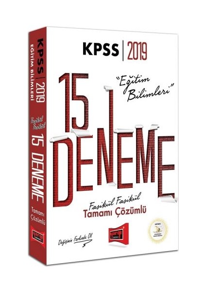 2019 KPSS Eğitim Bilimleri Fasikül Fasikül Tamamı Çözümlü 15 Deneme