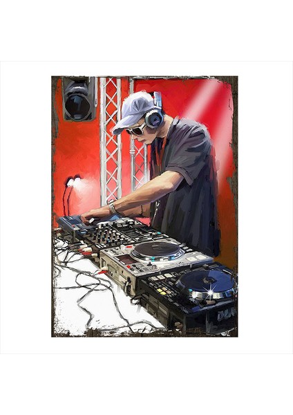 Ahşap Tablo Çılgın Dj