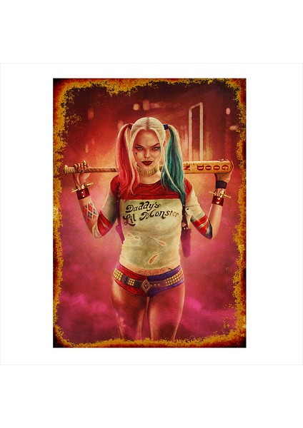 Ahşap Tablo Harley Quinn 1