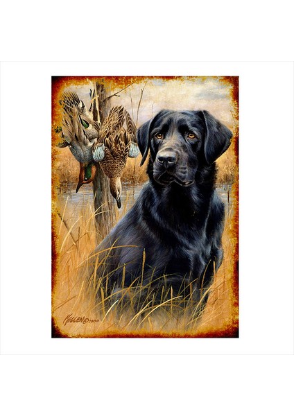 Ahşap Tablo Ördek Avı Sanatı 1