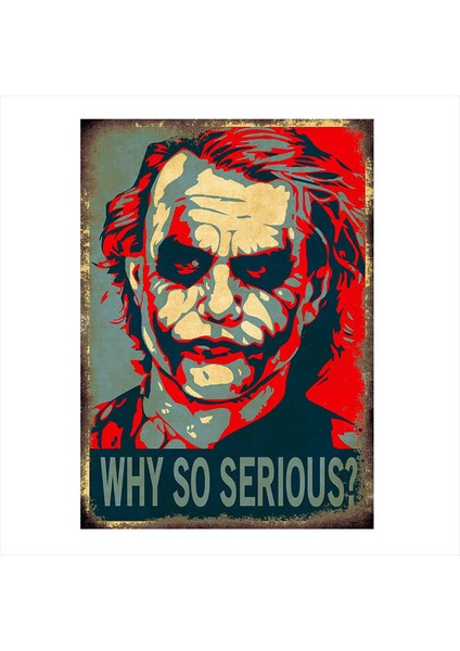 Ahşap Tablo Retro Joker