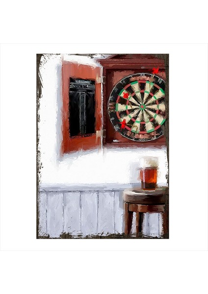 Ahşap Tablo dart tablosu