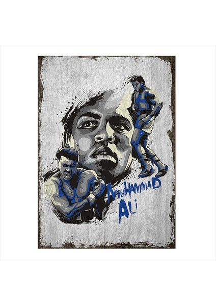 Ahşap Tablo Muhammed Ali