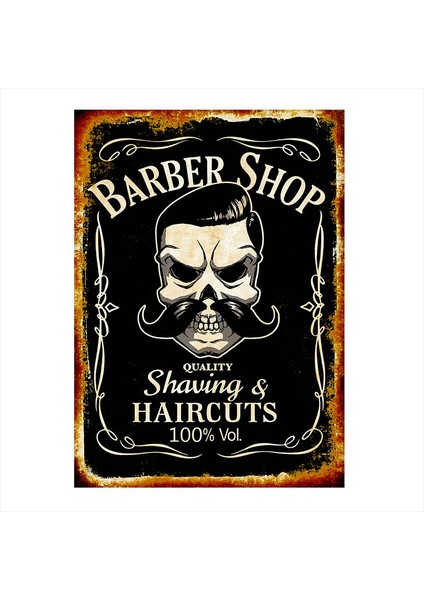 Ahşap Tablo berber tablosu