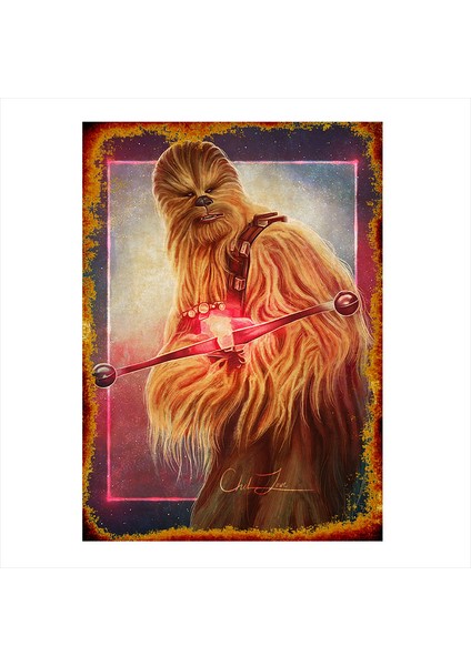 Ahşap Tablo Star Wars Chewbacca