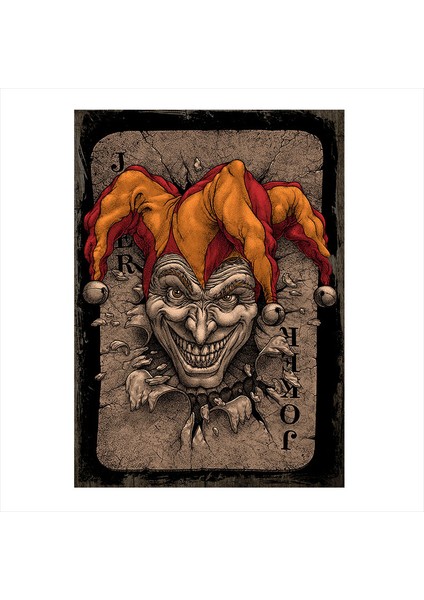 Ahşap Tablo Joker temalı