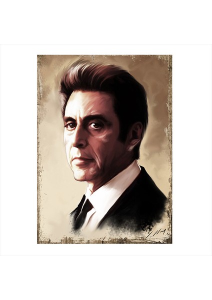 Ahşap Tablo Al Pacino