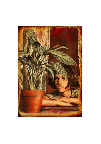 Ahşap Tablo Leon Mathilda
