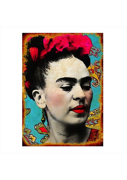 Ahşap Tablo Frida kahlo