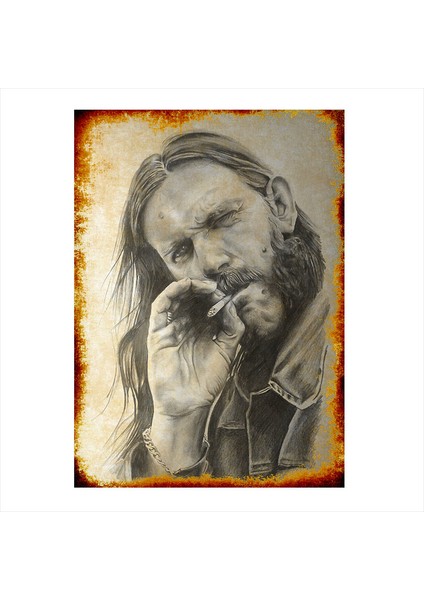 Ahşap Tablo Lemmy Kilmister