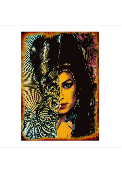 Ahşap Tablo Amy Winehouse