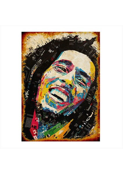Ahşap Tablo Bob Marley
