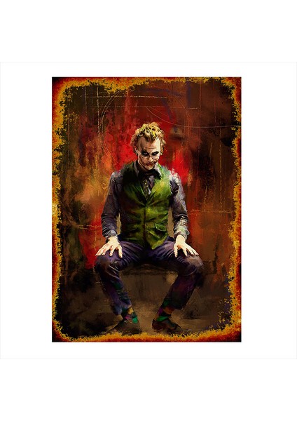Ahşap Tablo Joker Boydan