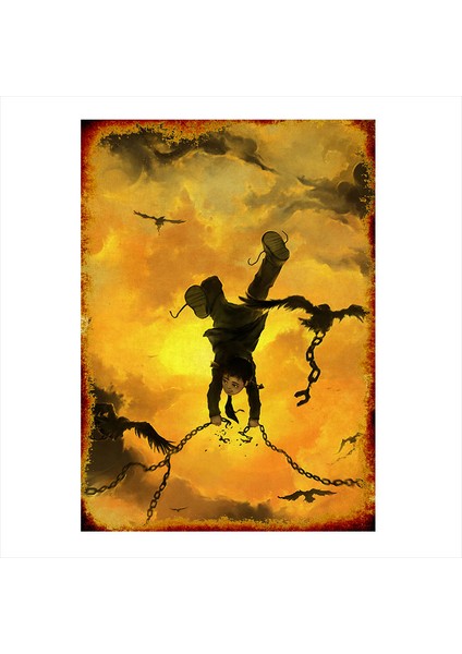 Ahşap Tablo çocuk düşü