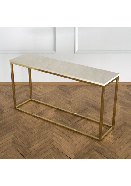 Metal Potrica Dresuar Bej Mermer