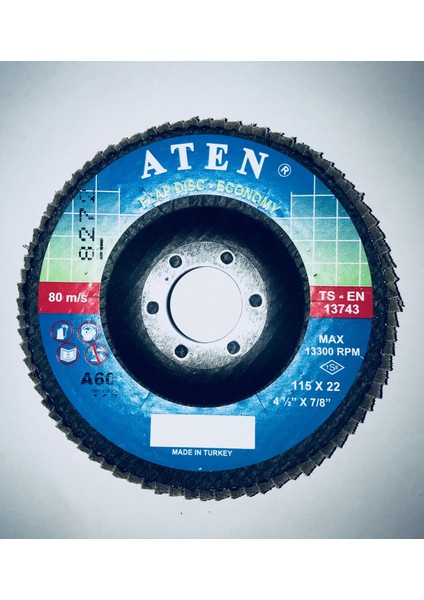 115*22 Flap Disk Zımpara 40 kum