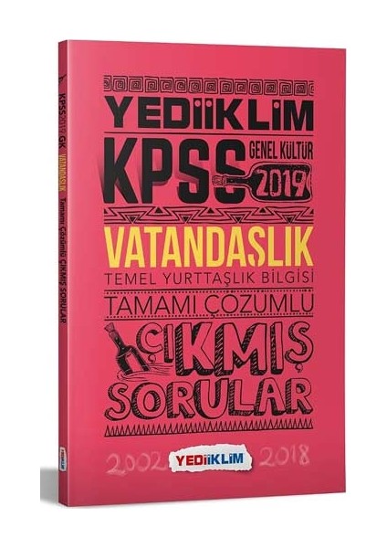 2019 KPSS Vatandaşlık Tamamı Çözümlü Çıkmış Sorular