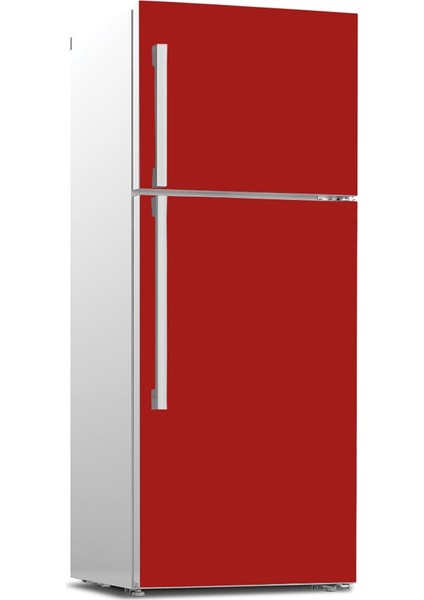 Buzdolabı Ön Yüz Kapak Kaplama Sticker 515 Koyu Kırmızı