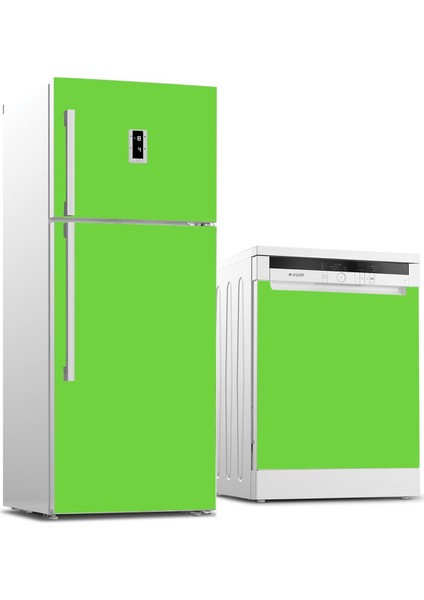 Buzdolabı ve Bulaşık Makinesi Kaplama Sticker 531 Lime Yeşil