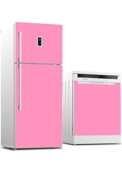 Buzdolabı ve Bulaşık Makinesi Kaplama Sticker 541 Pembe