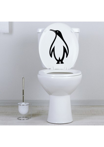 Tilki Dünyası Penguen Klozet Kapağı ve Banyo Sticker