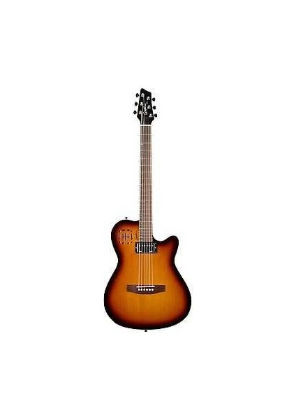 A6 Ultra Cognac Burst Elektro Akustik Gitar