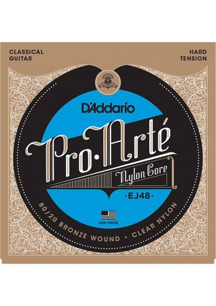 EJ48 Pro-Arte Hard Tension Klasik Gitar Teli