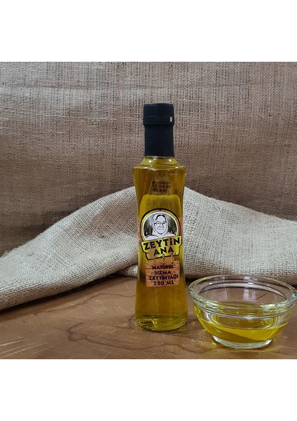 Zeytin Ana 250 ml Cam Şişe Naturel Sızma Zeytinyağı