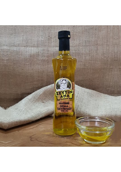 Zeytin Ana 500 ml Cam Şişe Naturel Sızma Zeytinyağı