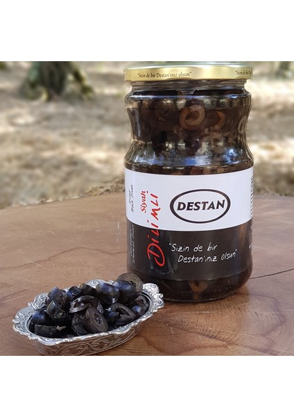 Dilimli Siyah Zeytin 400gr Cam Kavanoz