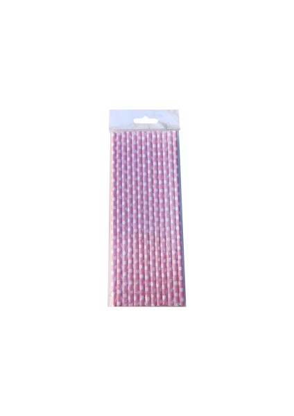 Pipet Puantiyeli Karton Pembe 25 Adet