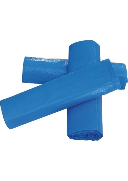 Büyük Boy Çöp Torbası 65x80 cm10 Lu Rulo x 40 Paket = 400 Adet Mavi