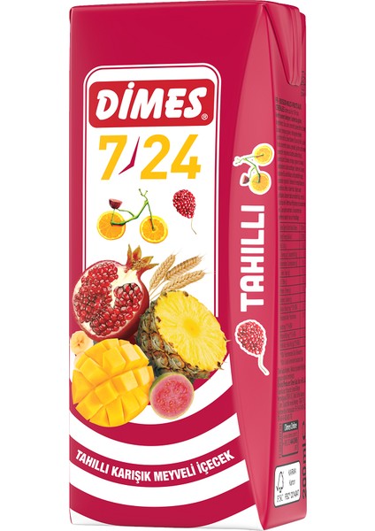 Meyve Suyu 7/24 Tahıllı 200 ml