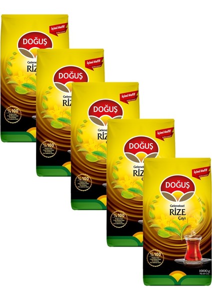 Rize Sarı Çay 1000 gr 5'Li