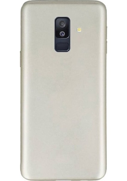 Samsung Galaxy A6 2018 Kılıf Premier Esnek Silikon Gold