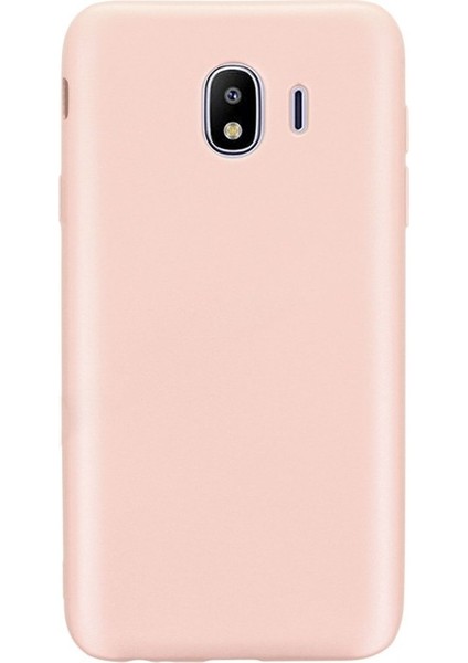 Samsung Galaxy J4 Kılıf Premier Silikon + Nano Glass Koruyucu Bronz