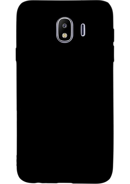 Samsung Galaxy J4 Kılıf Premier Silikon + Nano Glass Koruyucu Siyah