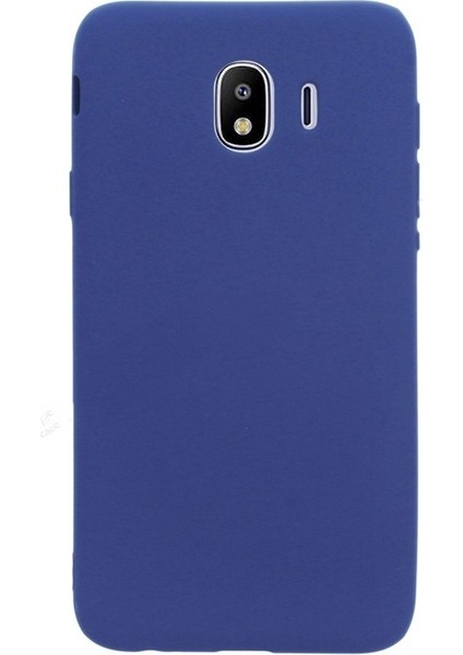 Samsung Galaxy J4 Kılıf Premier Silikon İpeksi Dokunuş Lacivert